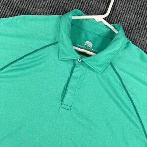 The‎ Normal Brand Performance Polo Shirt Mens XL Extra Large Green Short Sleeve